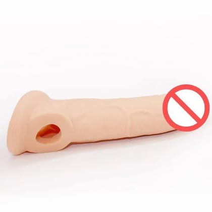 INFINITY LOVE 8 inch Soft Silicon Men Reusable Dragon Condom With Extra Length And Girth Penis Sleeve For Men Black Sleeve