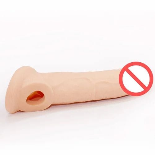 INFINITY LOVE 8 inch Soft Silicon Men Reusable Dragon Condom With Extra Length And Girth Penis Sleeve For Men Black Sleeve