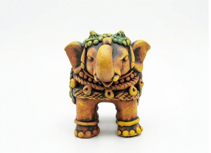 Artistic Terracotta Elephant Figurines: Perfect Handmade Home Decor