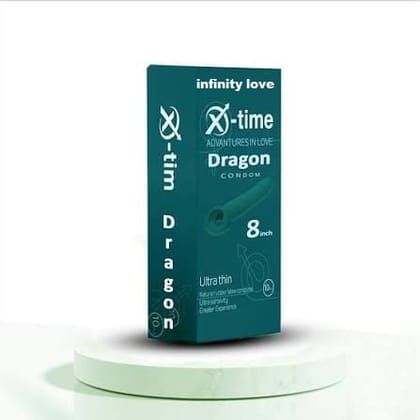 INFINITY LOVE Dragon Condam For Men 8 inch for regular use | Ultra Soft | Long Lasted