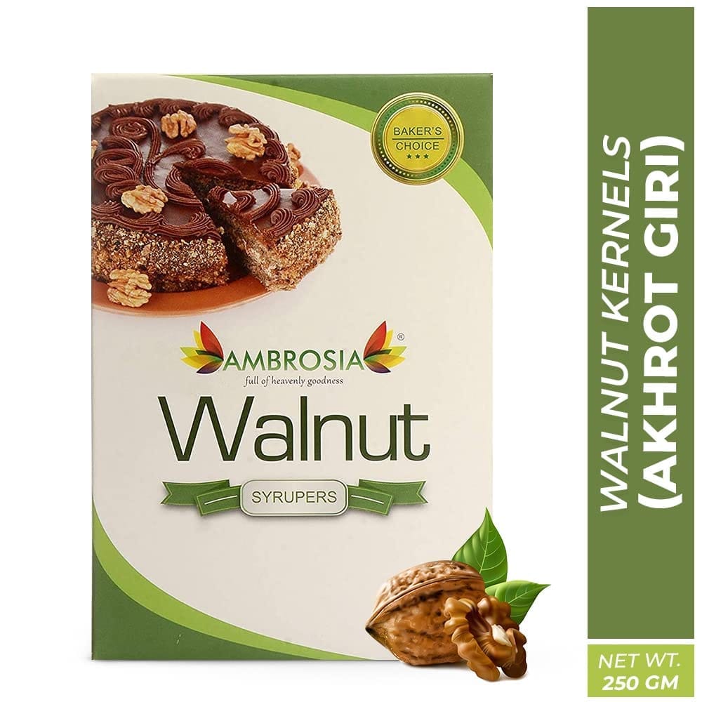 Ambrosia Walnut Kernels Extra Light Quarters 250g | Baker | 2-4 Pieces