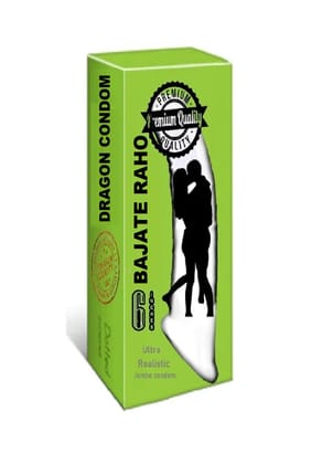 BAJATE RAHO 6 Inch Dragon Condom Skin Color