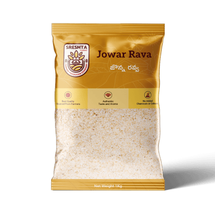 Sreshta Farms Jowar Rava | Sorghum Rava | Natural Millet Semolina | Traditional Indian Rava Sreshta Farms Jowar Rava | Sorghum Rava | Natural Millet Semolina | Traditional Indian Rava