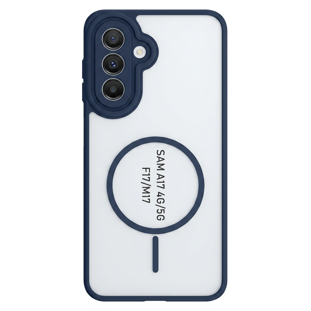 Magnetic Matte Case for Samsung Galaxy A17/F17/M17 - Navy Blue