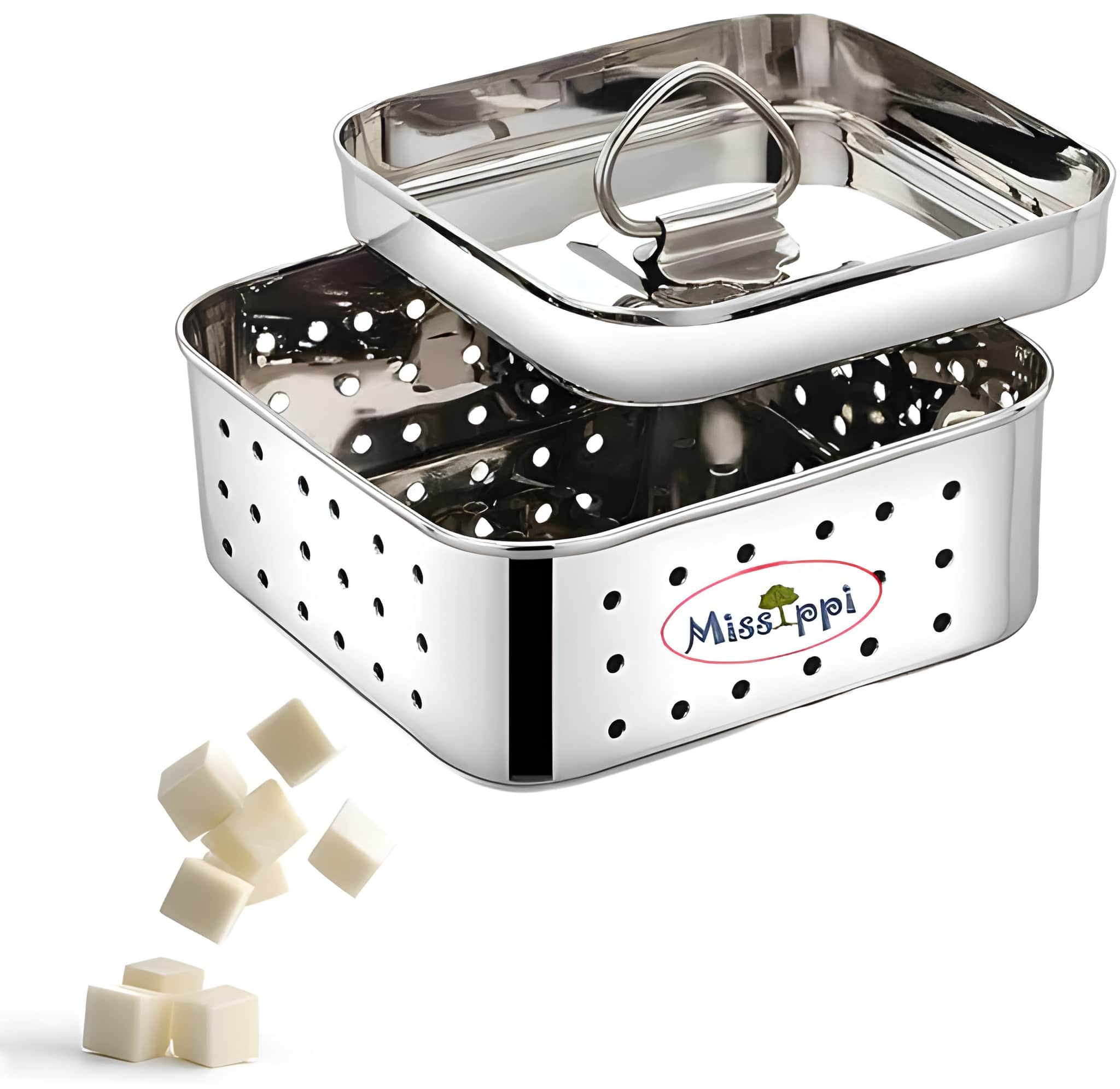 Heavy Duty 500 Gram Stainless Steel Paneer Maker Mould | Paneer Press & Cheese Making Mould with Lid | Reusable Paneer Making Box for Homemade Fresh Paneer | Kitchen Paneer Press (Original)