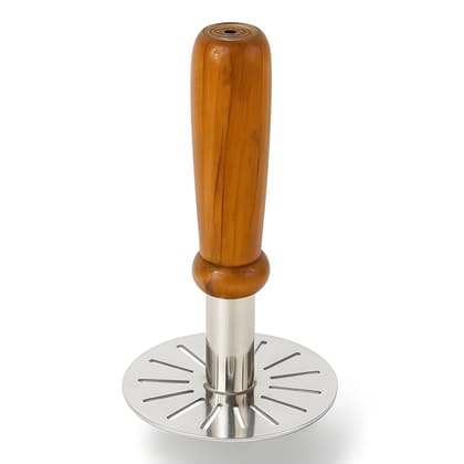 Heavy Duty WUGO Stainless Steel Potato Masher | Heavy Duty Manual Vegetable Masher with Ergonomic Handle | Kitchen Potato, Vegetable & Food Mashing Tool for Potatoes, Bananas & Boiled Vegetables (Original)