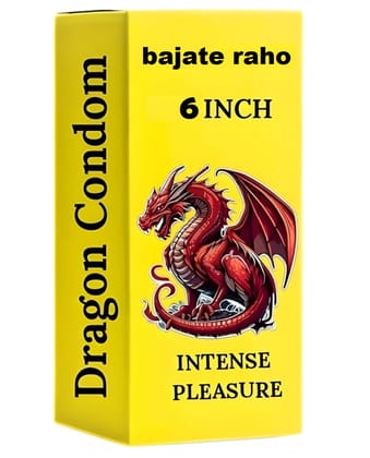 BAJATE RAHO Dragon Silicone Reusable Condom 6 Inch Brown Skin Friendly  Durable and Reusable