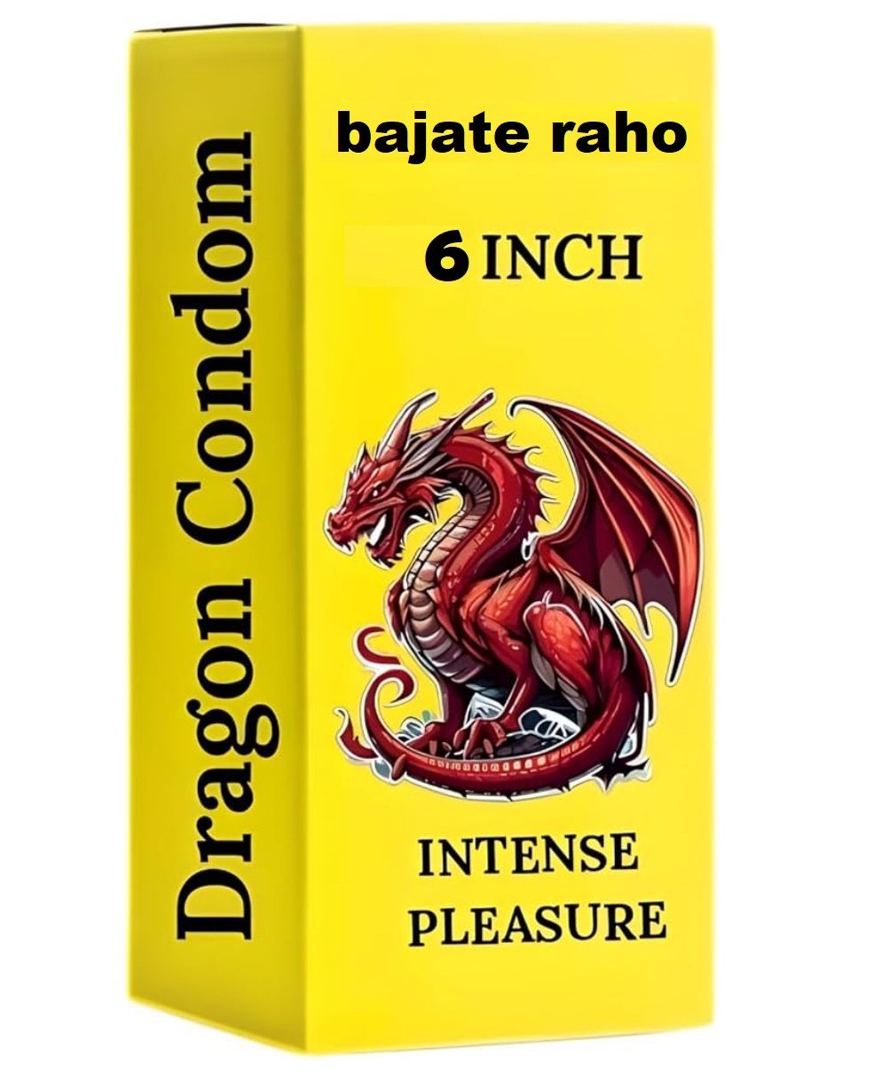 BAJATE RAHO Dragon Silicone Reusable Condom 6 Inch Brown Skin Friendly  Durable and Reusable