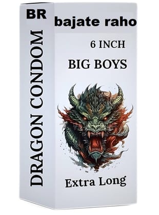 BAJATE RAHO 6 Inch Silicone Dragon Condom for Men