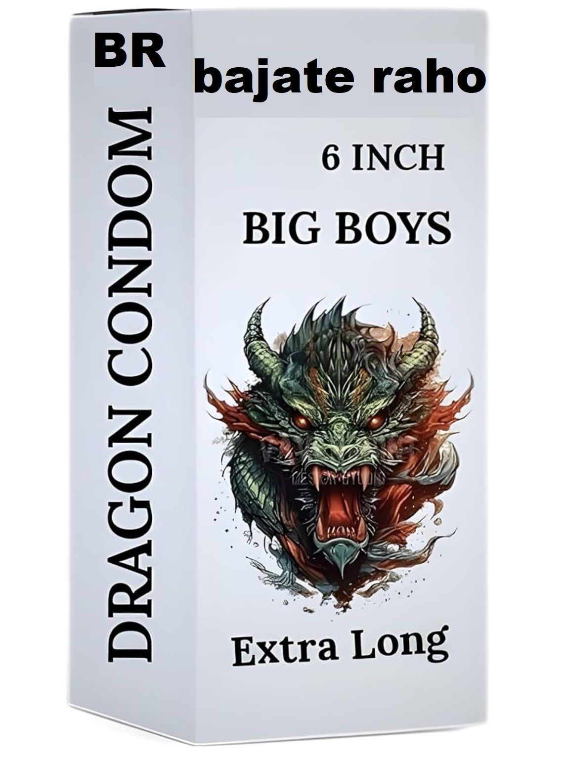 BAJATE RAHO 6 Inch Silicone Dragon Condom for Men