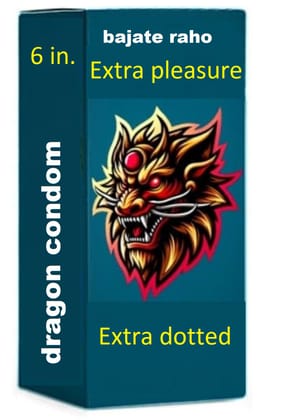 bajate raho 6 inch dragon condom 
