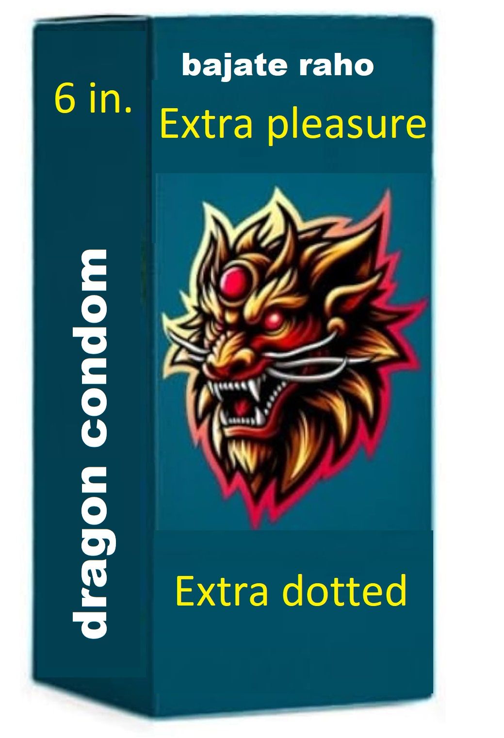 bajate raho 6 inch dragon condom 