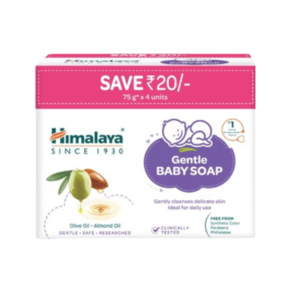 Himalaya - Gentle Baby Soap (4U x 75 Gms) Himalaya - Gentle Baby Soap (4U x 75 Gms)