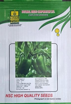 NSC Capsicum Green TL Seed (1 Gm Seed)