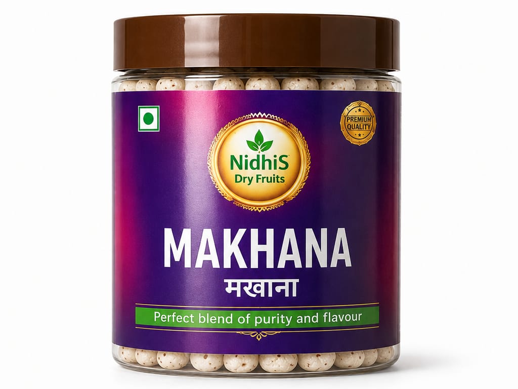 NidhiS Dry Fruits Makhana (Fox Nuts / Lotus Seeds)