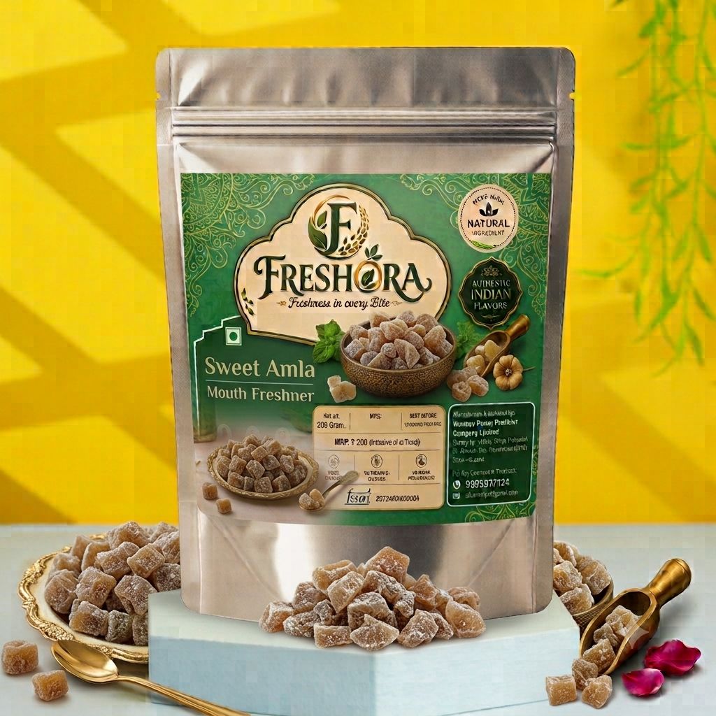 Freshora Mouth Freshner - Sweet Amla (200 Grams Pouch)