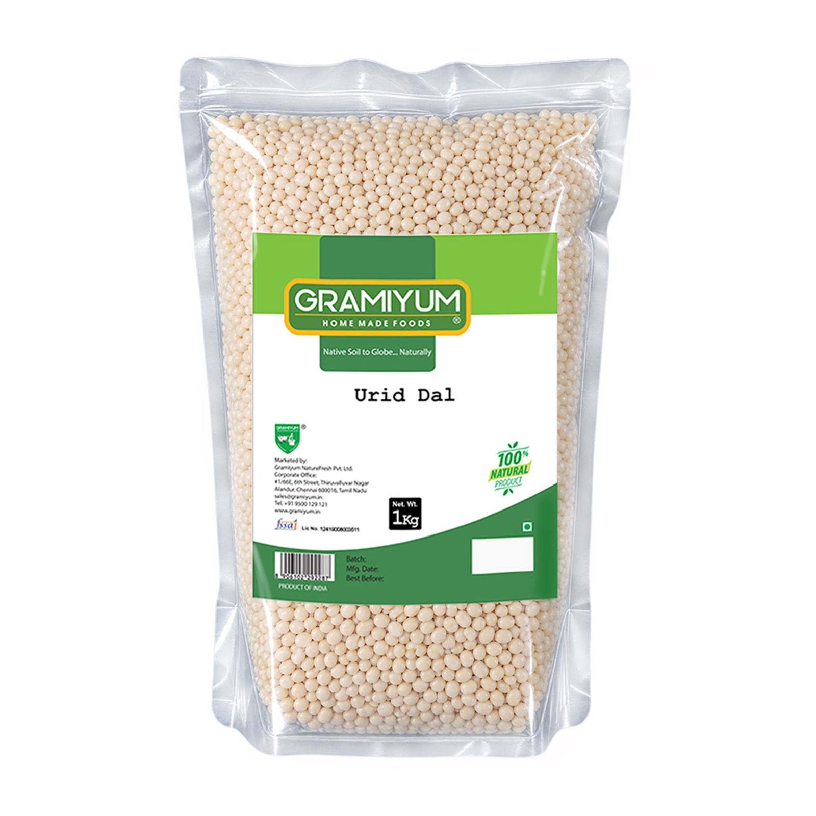 Urad Dhal - Ulunthu Parppu - 1 Kilogram