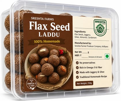 Sreshta Farms Flax Seed Laddu 250g 