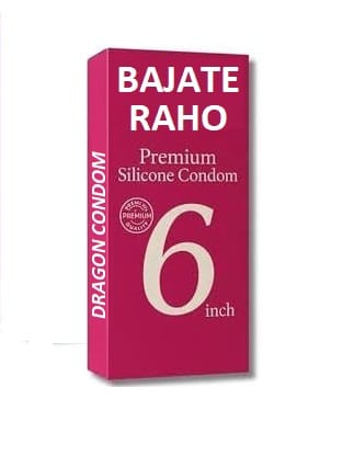 BAJATE RAHO Dragon Condom For Men 6 inch for regular use Ultra Soft Extra Pleasure