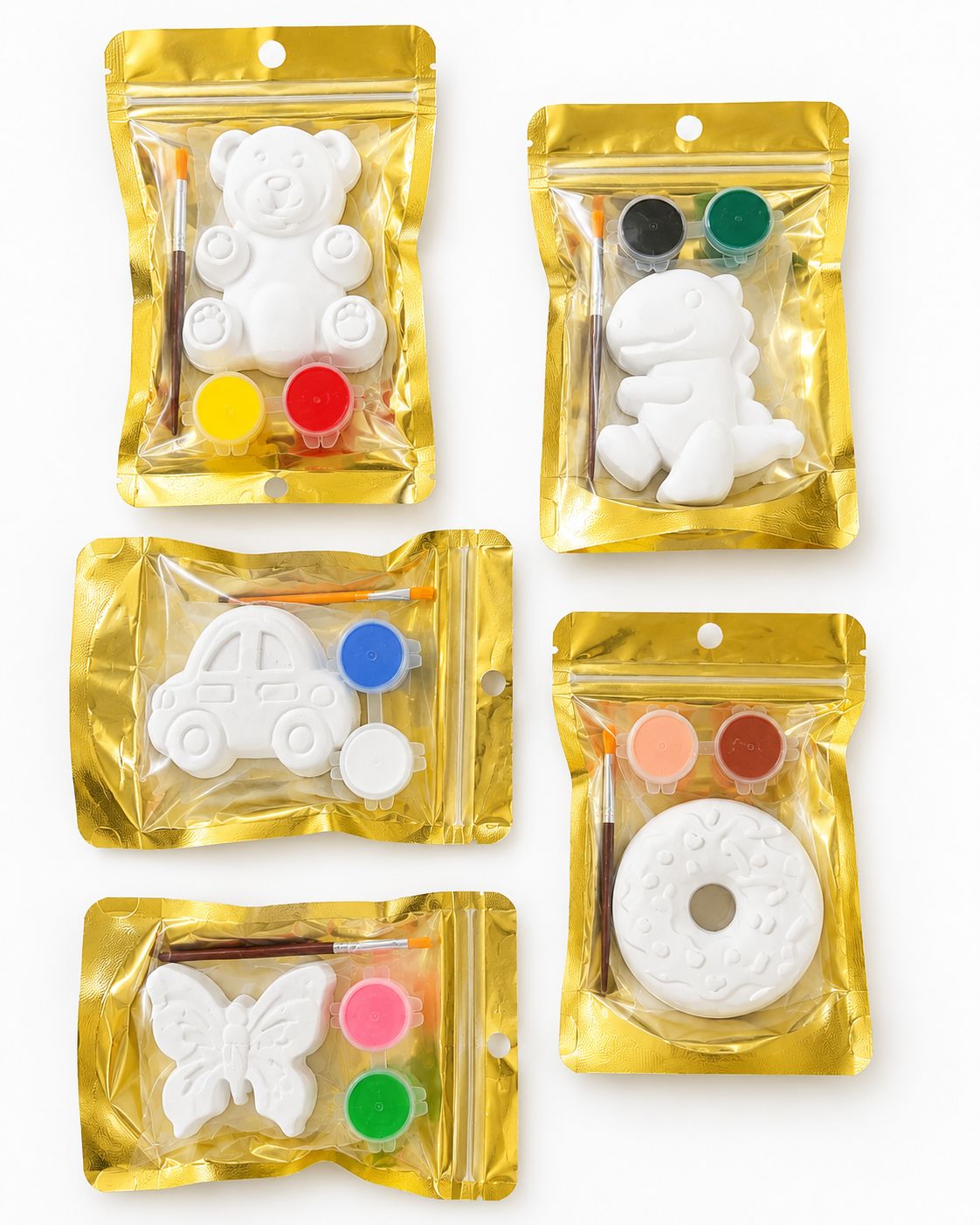 5 Pcs DIY Painting Kit for Kids | Birthday Return Gift Art & Craft Activity Set with Paints & Brush