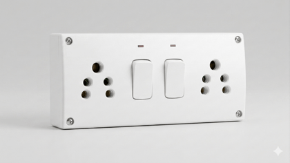 Heavy Duty 2 Way Extension Board with 10ft Cable | Individual Switches & LED Indicators | 3-Pin Power Strip for Home & Kitchen Appliances | White 2-Socket Switchboard Heavy Duty 2 Way Extension Board with 10ft Cable | Individual Switches & LED Indicators | 3-Pin Power Strip for Home & Kitchen Appliances | White 2-Socket Switchboard