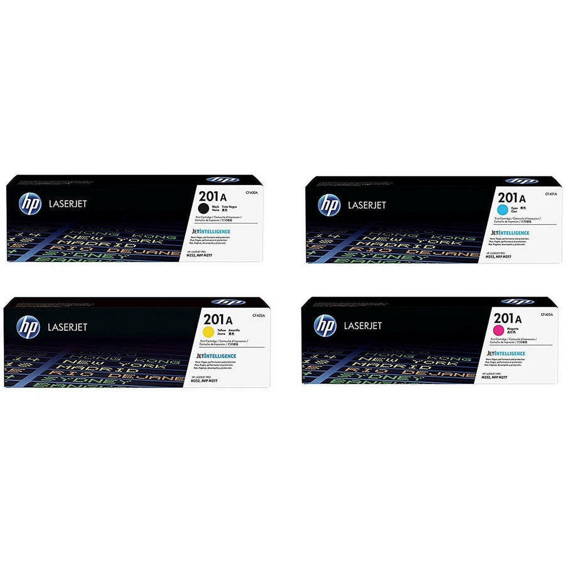 HP 206A CMYK Toner Cartridge Set Compatible with HP Color LaserJet Pro M255dw, M255nw, M282nw, M283fdn, M283fdw & M283cdw Printer