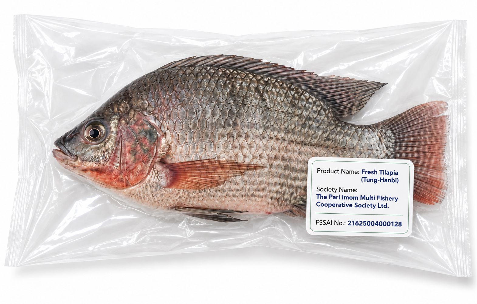 Fresh Whole Tilapia Fish (Tung-Hanbi) - Vacuum Sealed