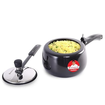 Wonderchef Taurus Hard Anodized Inner Lid Pressure Cooker 3 liters