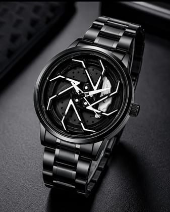 Men’s wheel watch Premium 360 rotesion Black Analog Wrist Watch