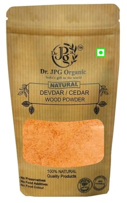 Dr. JPG Organic herbals  Natural Devdar/Cedar Wood Powder (Cedrus Deodara) 100 g/ISO & GMP Certified (Pack Of 2)