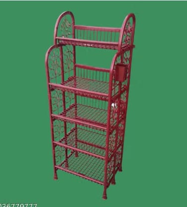 Premium 5-Tier Multipurpose Plastic Storage Rack | Heavy Duty Organizer Shelf