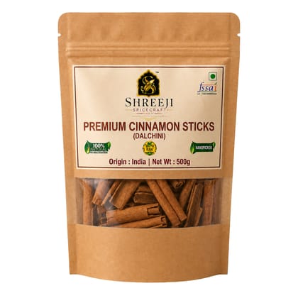 Shreeji Spicecraft Whole Cinnamon Sticks Raw Dalchini (500grams)for Cooking Tea and Baking Natural Aromatic Spices Whole Bark Shreeji Spicecraft Whole Cinnamon Sticks Raw Dalchini (500grams)for Cooking Tea and Baking Natural Aromatic Spices Whole Bark