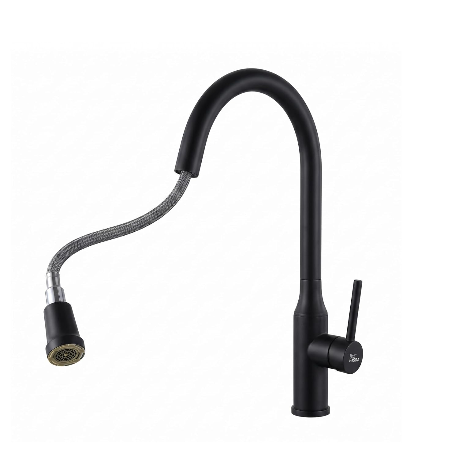 Omega Single-Flow 360° Hot & Cold 304 Stainless Steel Kitchen Mixer Faucet Black