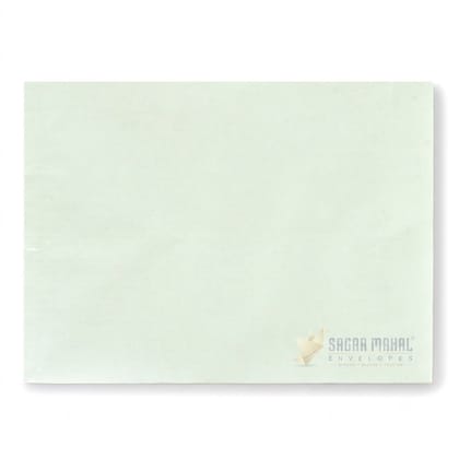 Sagar Sales Premium 10 x 14 Inch Green Cloth Lined Envelopes - 100 GSM (Fine Quality, Pack of 100) | Tear-Resistant Secure Mailers for A4/B4 Documents, Certificates & Catalogs