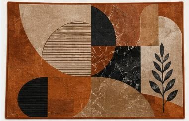 Modern Abstract Geometric Leaf Placemat