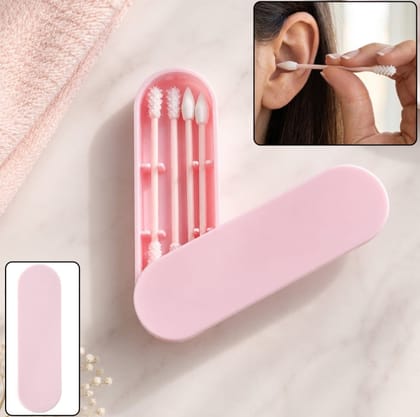 DHRUVINSRI 4 In 1 Reusable Silicone Ear Swab Set with Case Washable Ear Buds (1 Set) DHRUVINSRI 4 In 1 Reusable Silicone Ear Swab Set with Case Washable Ear Buds (1 Set)