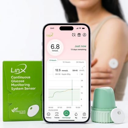 LinX CGM Smart Continous Glucose Monitoring