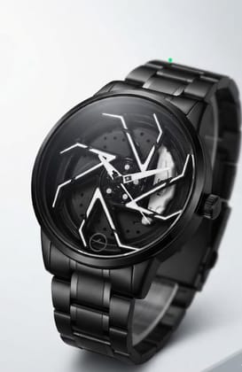 Premium White Wheel Chakri Designer Analog Watch for Men