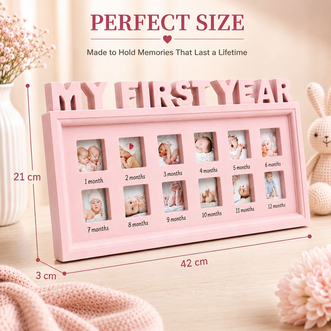 My First Year Photo Frame Gift - A Cherished Baby Gift to Treasure Every Milestone