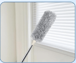 Long Handle Microfiber Feather Fan Ceiling Duster for Dust Cleaning with extendable Pole 100 Inch with Anti Scratch Bendable Brush for Cleaning High roof Cobweb Stick