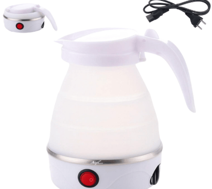Travel Kettle Electric Small Foldable Portable Kettle,Silicone Collapsible Heating Water Boiler Tea Pot for Camping,Easy for Storage with Separable Power Cord Multie Color Travel Kettle Electric Small Foldable Portable Kettle,Silicone Collapsible Heating Water Boiler Tea Pot for Camping,Easy for Storage with Separable Power Cord Multie Color