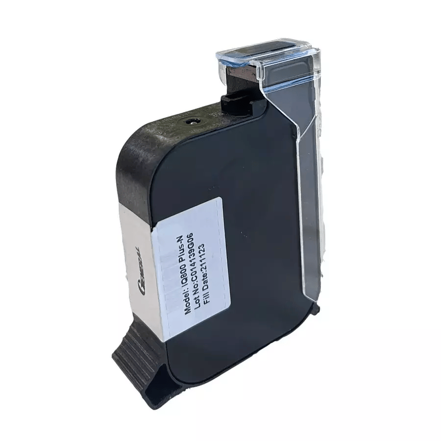 General IQ800 Plus-N Black Solvent Printer Ink Cartridge | 12.7mm Black Ink Cartridge for TIJ Printers