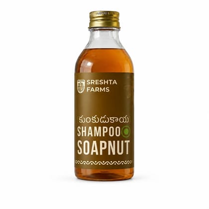 Sreshta Farms Soap Nut Shampoo 450ml | Natural Reetha Shampoo | Herbal Hair Cleanser