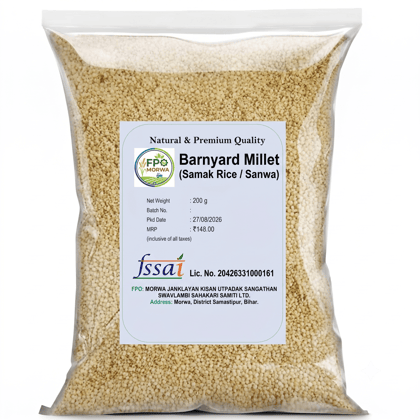 FPO Morwa Barnyard Millet (Samak Rice) - 200g FPO Morwa Barnyard Millet (Samak Rice) - 200g