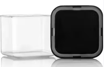 Pack Of 6 Air Tight Square plastic Containers Set for Kitchen Storage, Kitchen Container, Storage/Container Sets, Plastic Container, Air-Tight Design (500 ml) (6)