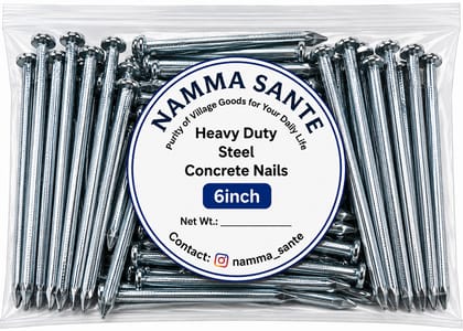 Heavy Duty Steel Concrete Nails 6 Inch | 6 Inch Concrete Nails | Hardened Steel Nails 6 Inch | Heavy Duty Wall Nails 6 Inch | Concrete Wall & Beam Nails Heavy Duty Steel Concrete Nails 6 Inch | 6 Inch Concrete Nails | Hardened Steel Nails 6 Inch | Heavy Duty Wall Nails 6 Inch | Concrete Wall & Beam Nails