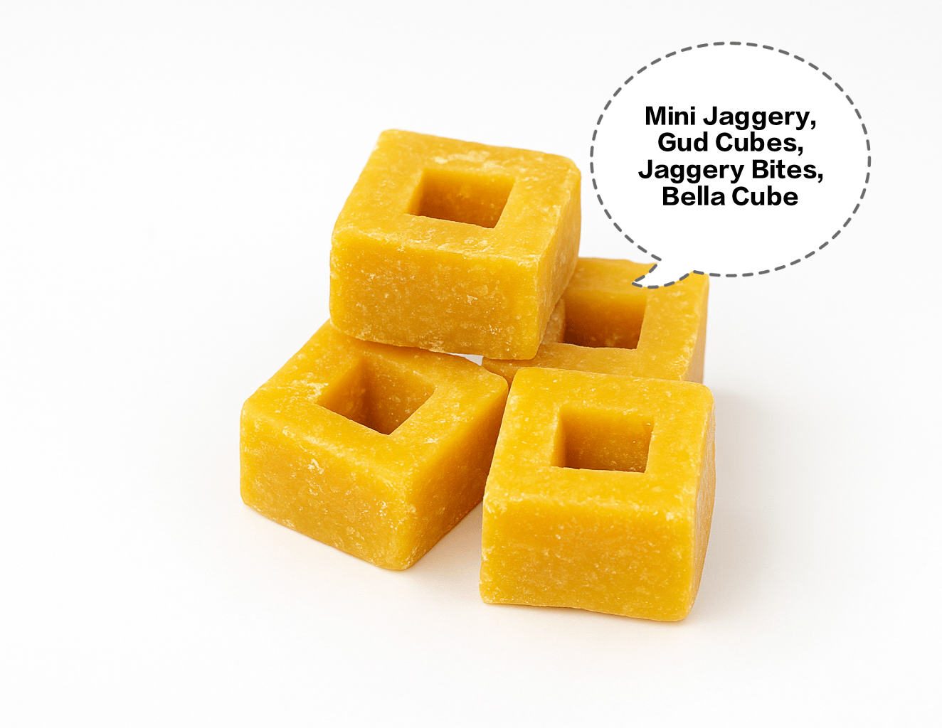 Mini Jaggery, Gud Cubes, Jaggery Bites, Bella Cubes, Gurh Pieces