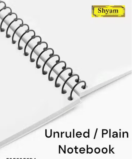 SHYAM A4 size Plain/Unruled spiral notebook 