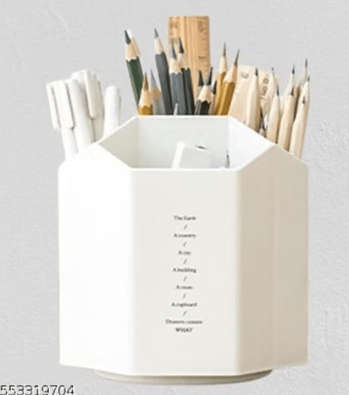 Desk Organizer 5 Compartment Pen & Pencil Stand Stationery Storage Home and Office Stationery