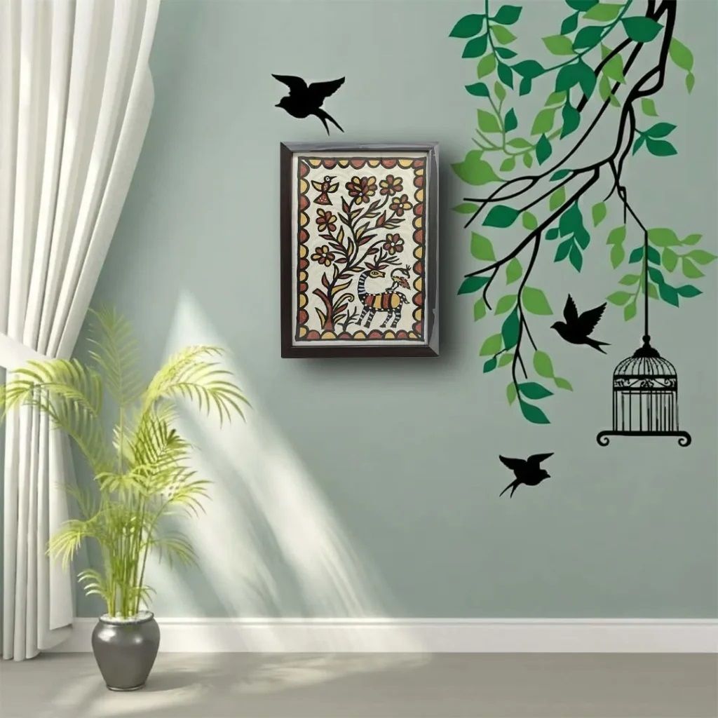 Sohrai Kohrai Tribal Nature and Wildlife Painting